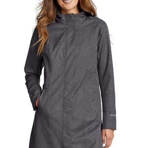 Eddie Bauer Women's Tall Charcoal Hooded All Season Coat